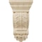 Ekena Millwork 5 1/8"W x 2 3/4"D x 9 3/4"H Thin Flowing Acanthus Corbel, Rubberwood COR05X02X09ACRW - alternate 3